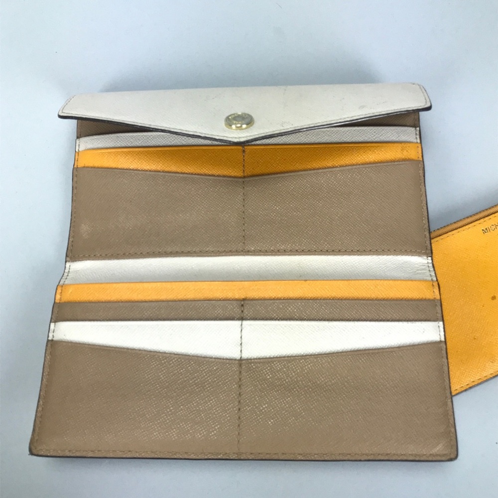 MICHAEL KORS MK Saffiano Colorblock Cc Snap Wallet - Picture 2 of 8